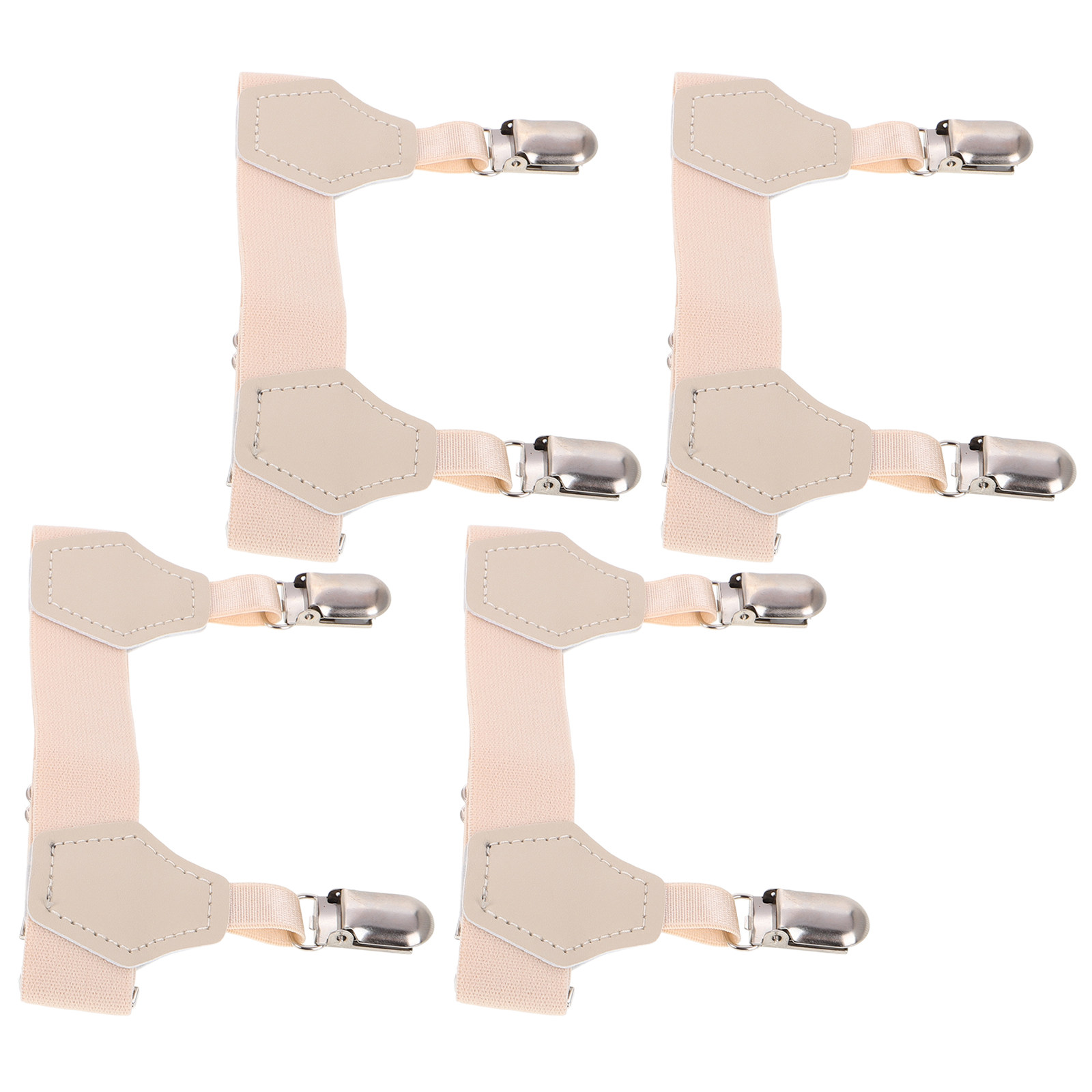 Men'S Formal Wear With Suspenders - 4 pares de meias masculinas com