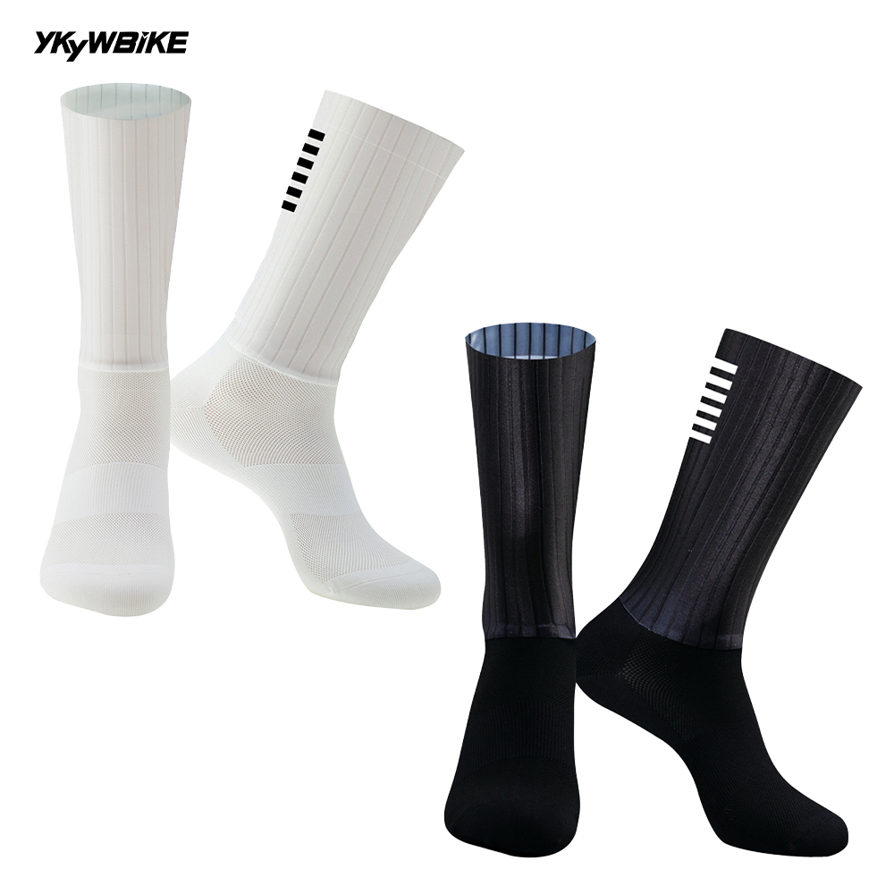 Sock Garter Men - YKYW-Meias antiderrapantes de ciclismo de silicone