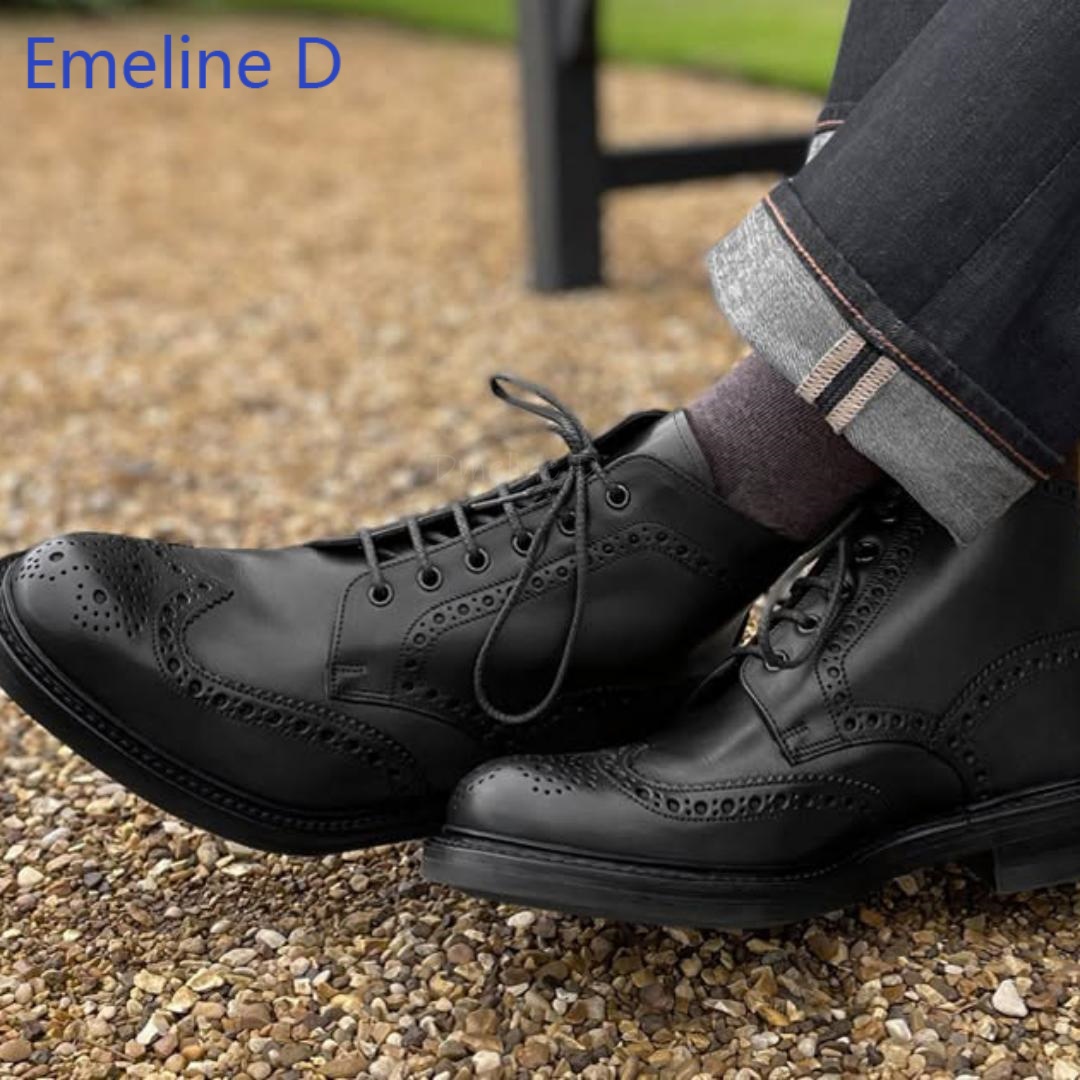 Botas de cano curto masculinas - Formal Men Daily Wear Footwear avaliação e preço